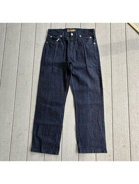 Evolution In Design Y2K Vtg Baggy Dark Wash Lion Jeans Men’s 34x32 100% Cotton